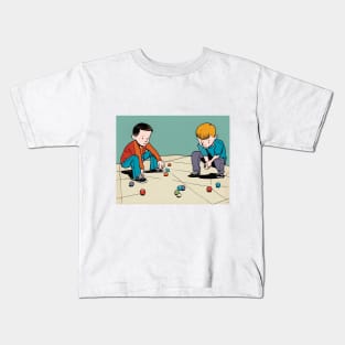 Playing Marbles Kids T-Shirt